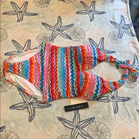 NWOT La Blanca One Piece Bathing Suit LB4KW19 - Picture 3 of 7